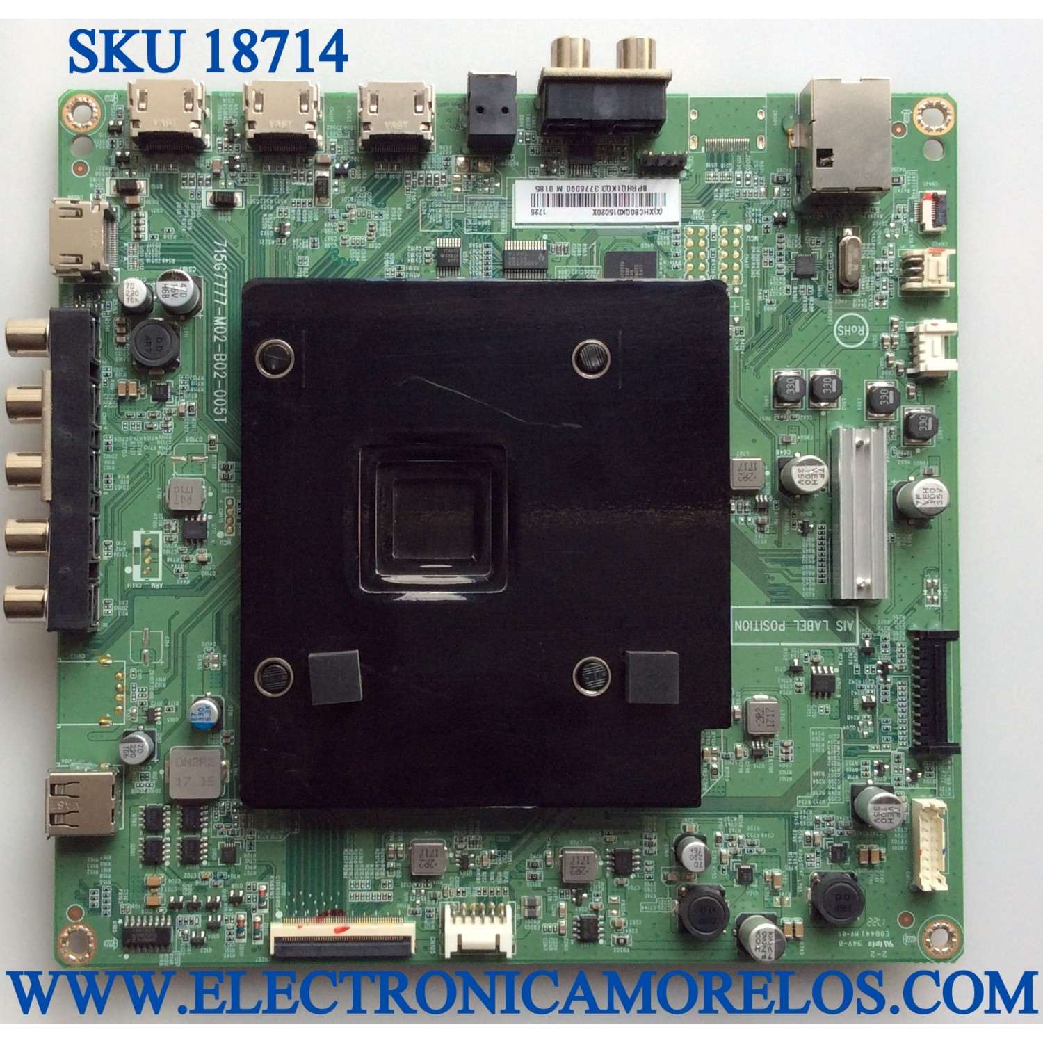 MAIN / VIZIO 756TXHCB0QK0150 / 715G7777-M02-B02-005T / XHCB0QK0150 / XHCB0QK015020X / PANEL TPT500U1-QVN03.U / MODELOS M50-E1 / M50-E1 LTMWVYKT / D50-E1 LTYWVTKT